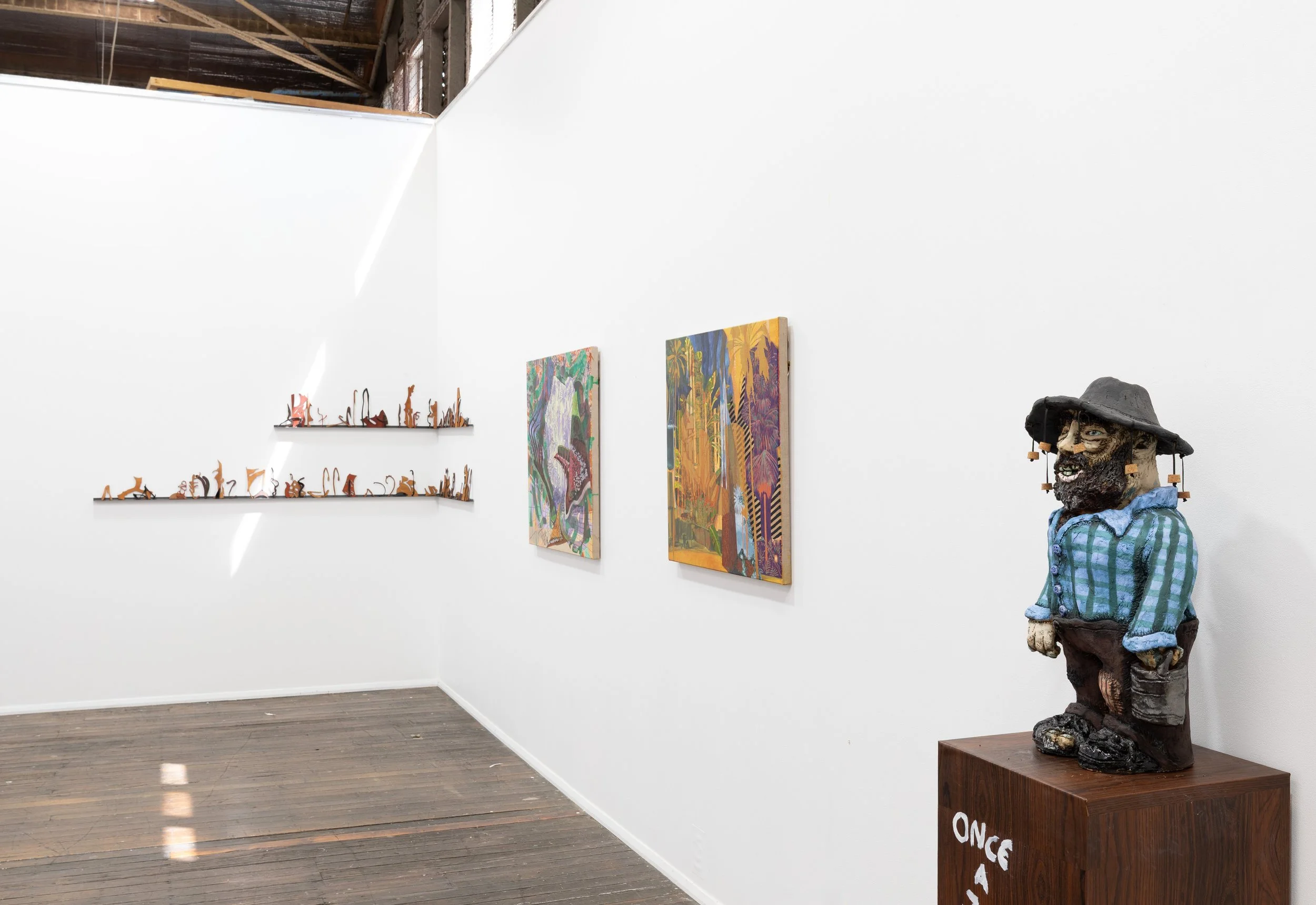 In The Morning There Were Birds Birds Birds, Upspace Gallery, 2025.

Lisa Myeong-Joo Keighery, Tia Madden, Billy Bain, Elaine Sui-Hui, Gabriel Curtin, Joel Arthur.