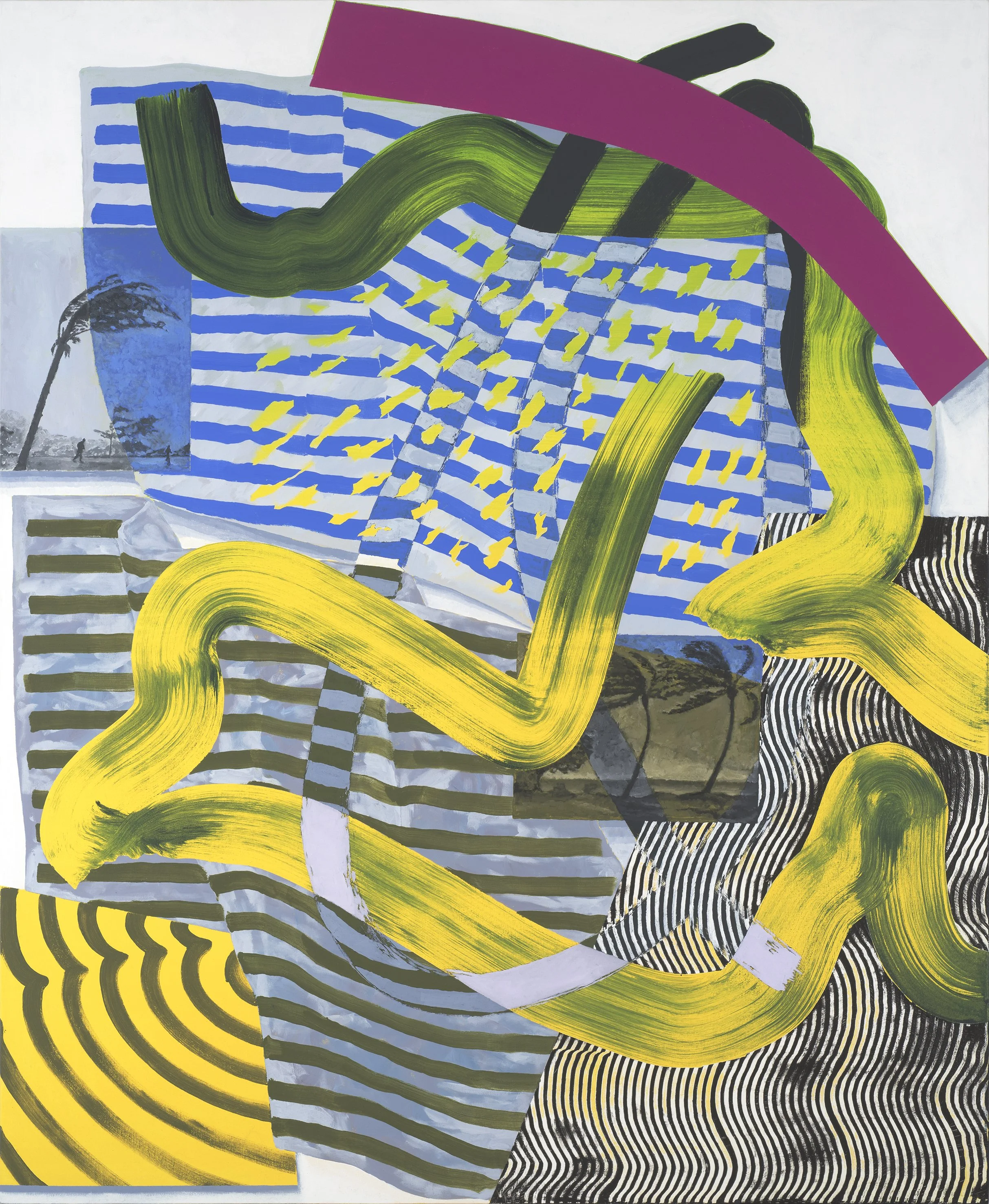 Tempest, 2018, oil and acrylic on canvas. 165 x 145 cm. Photograph: Brenton McGeachie.