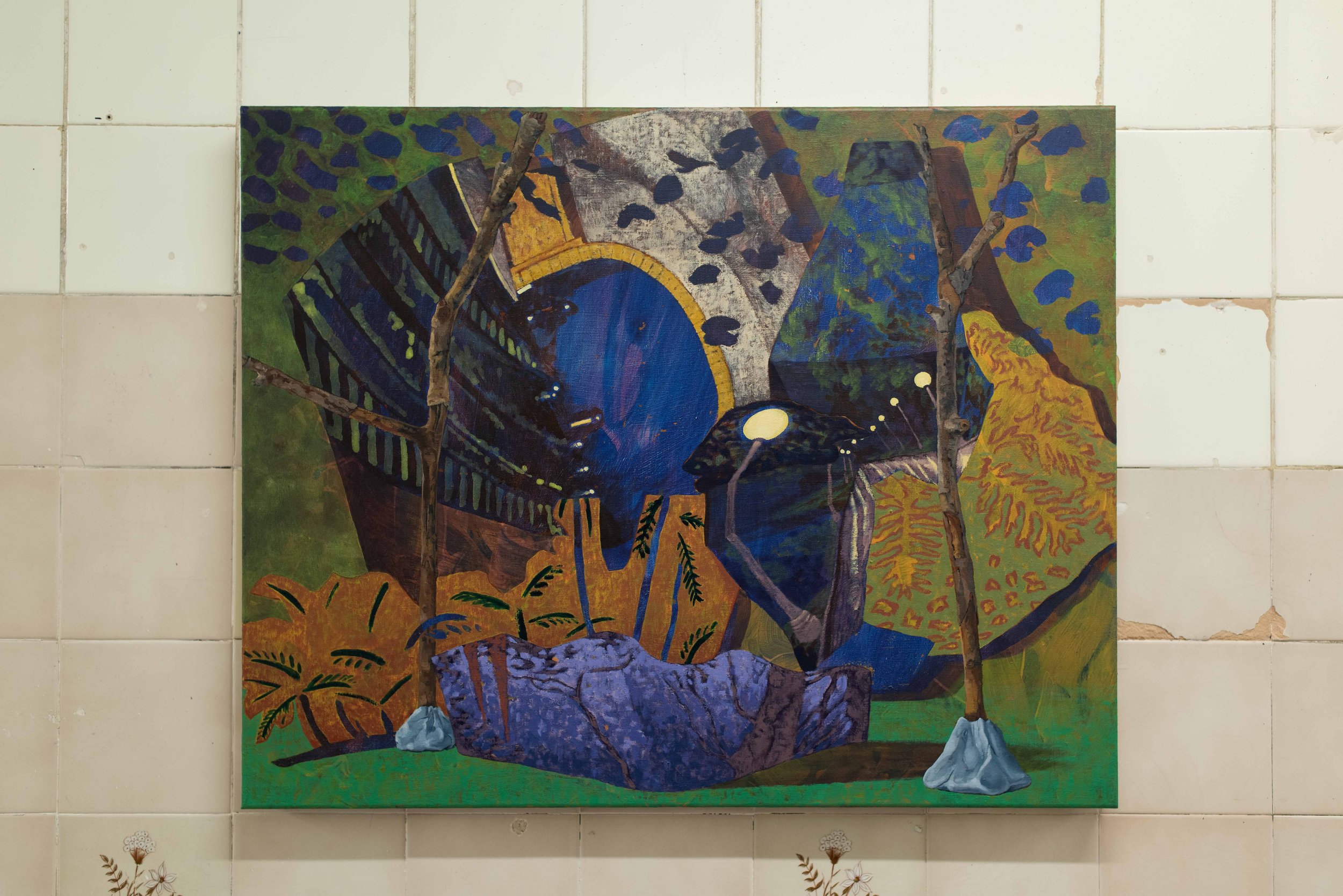Not Trees Nor the Night Sky, in 'Tapestry', Tiles Lewisham, 2025. Photograph: Jack Dunbar.
