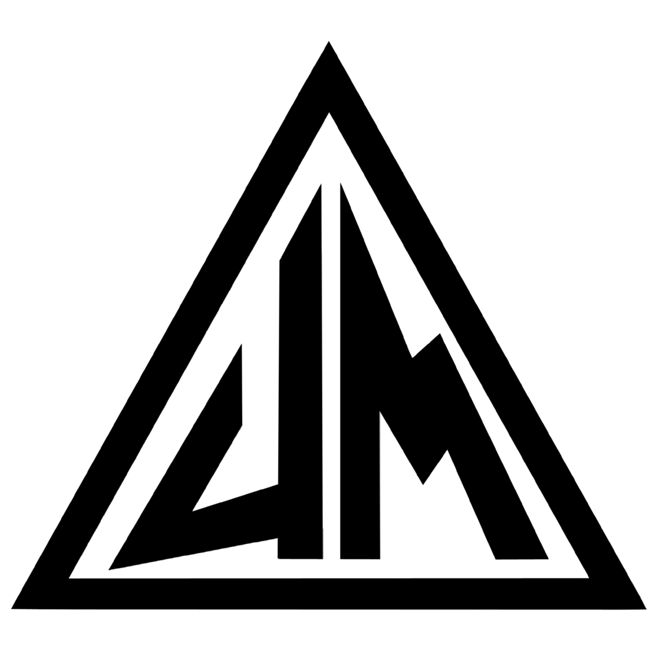 Black geometric arrows pointing upward arranged in a pattern.
