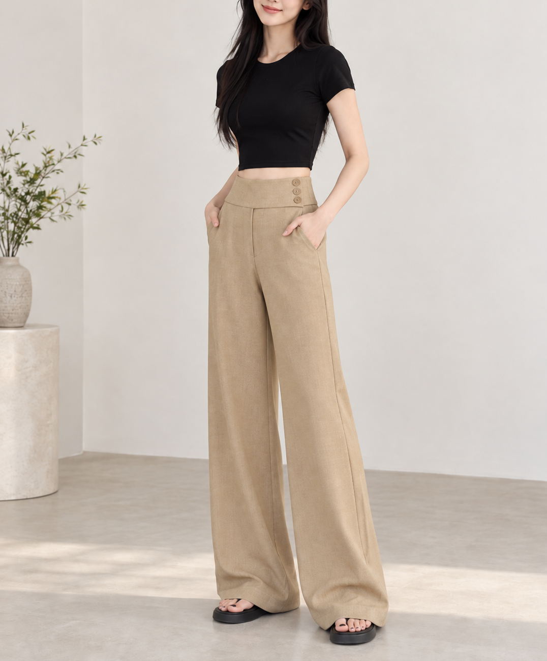 Triple Button Trouser