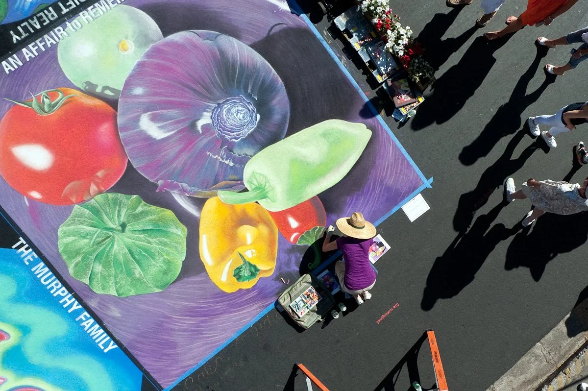 street artist downtown San Rafael