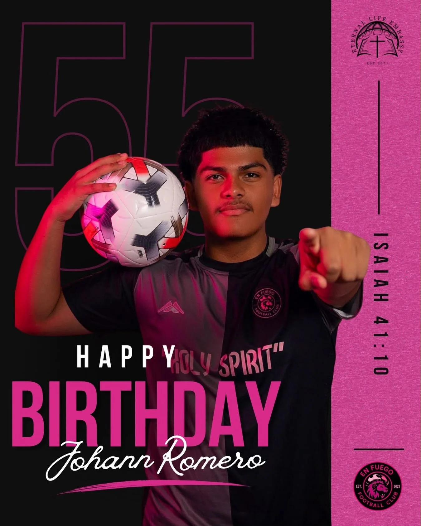 Happy Birthday, Johann Romero! ❤️
Thanking God for your life and praying for a year filled with purpose, blessings, and joy. May His grace continue to follow you in every season. 🔥⚽️