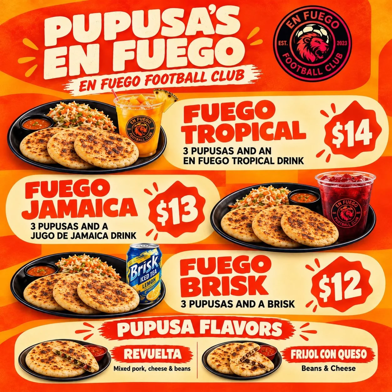 Pupusa Fundraiser this Sunday! 🙌

Join us after service for some delicious pupusas and help support our fundraiser! Bring your appetite, invite someone, and come enjoy some good food and fellowship with us.

📅 This Sunday
⏰ After Service
📍 West Sp
