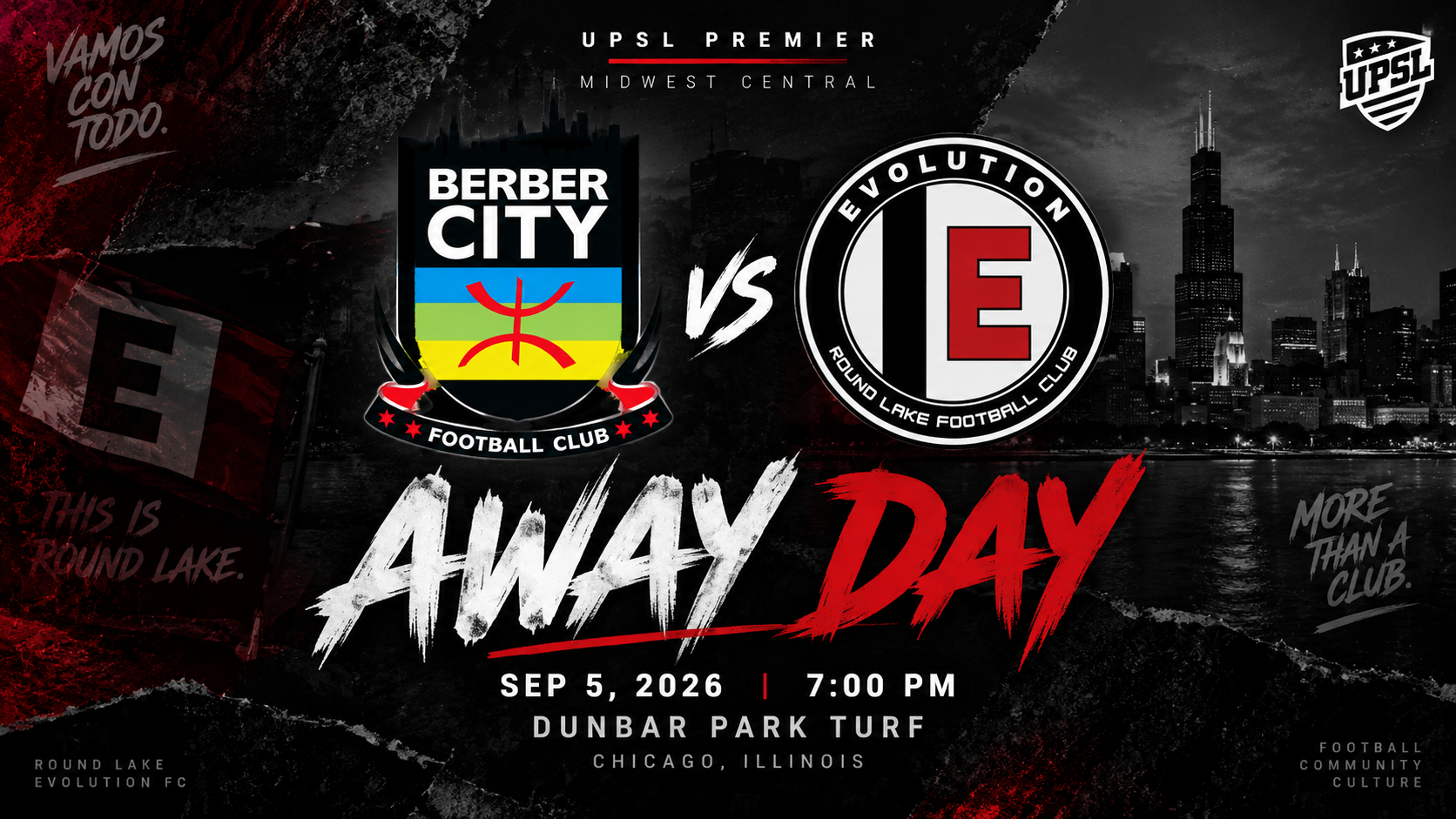 Evolution FC Heads to Chicago to Face Berber City FC