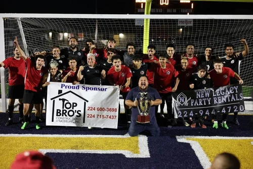 Round Lake Evolution FC during the Spring 2024 championship run