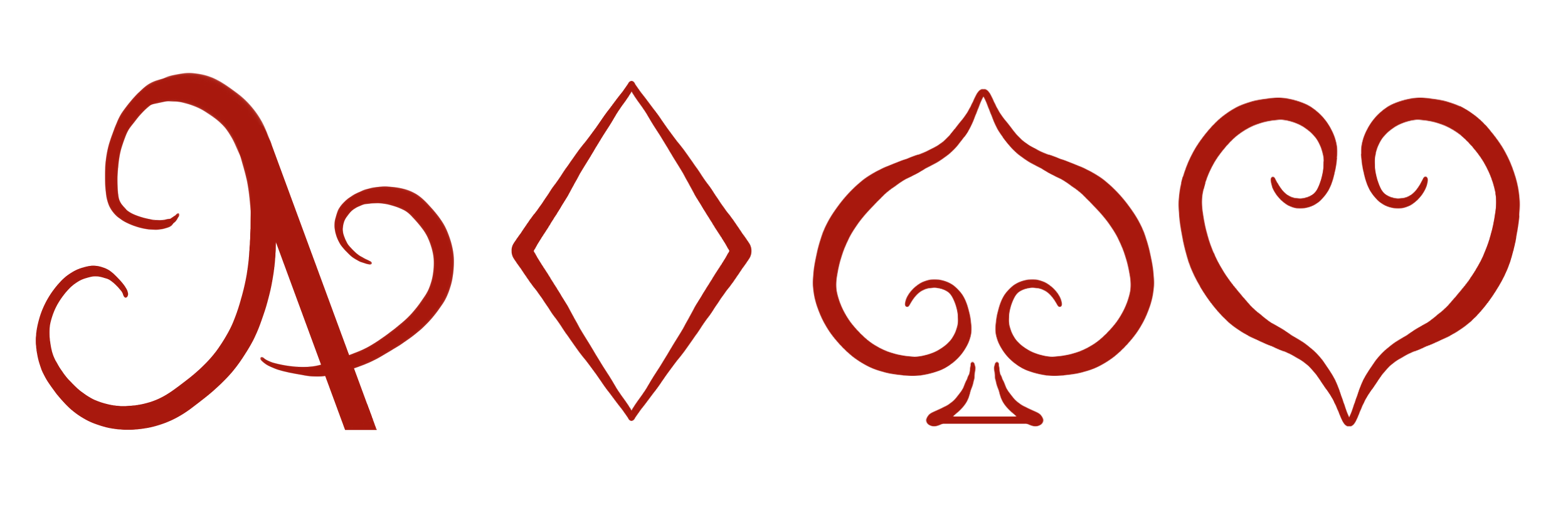 The word 'Love' written with ornate red font featuring decorative elements and heart shapes.