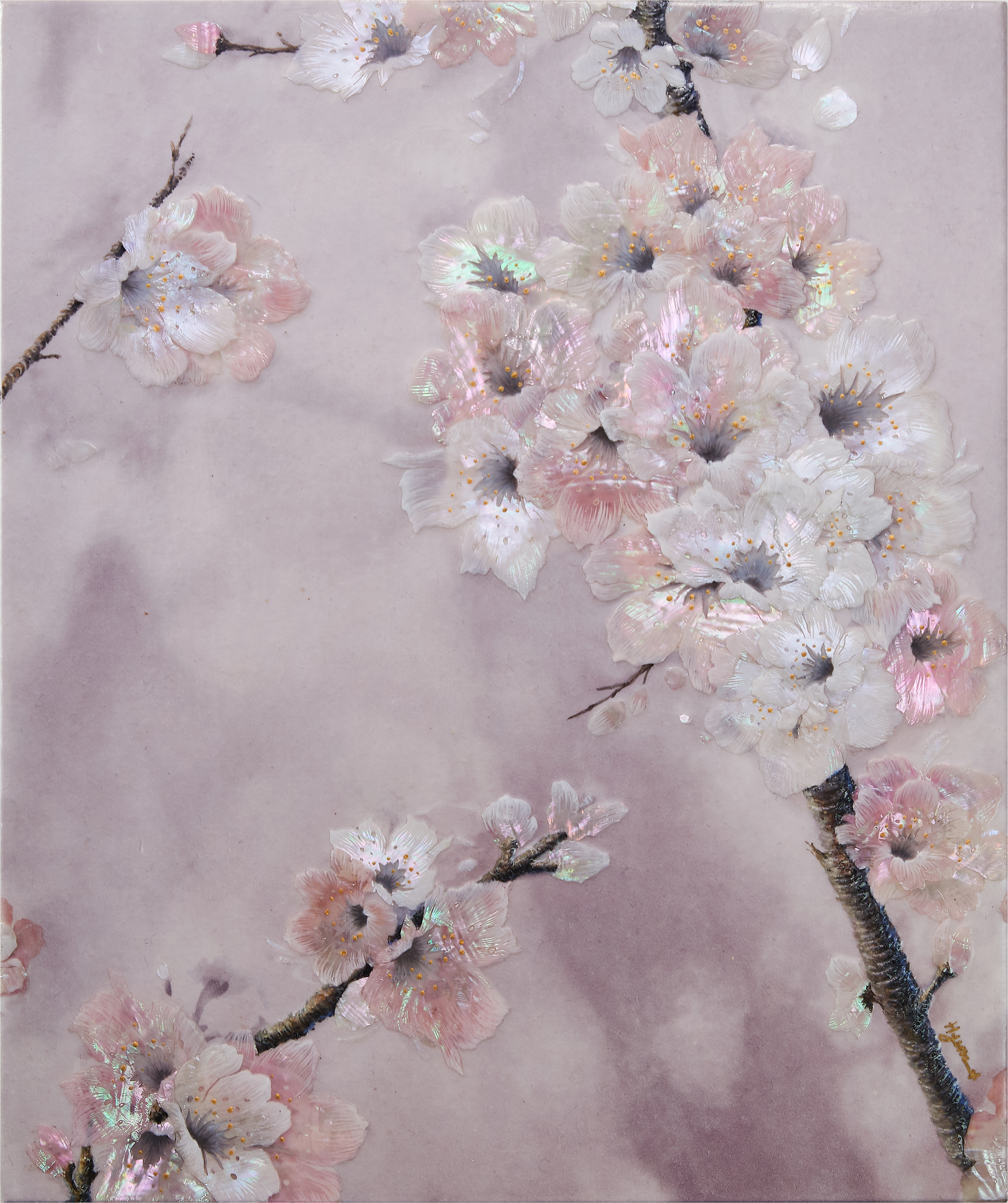 A Gaze Where Spring Stayed -Gaze (250x300x40 / 2026)