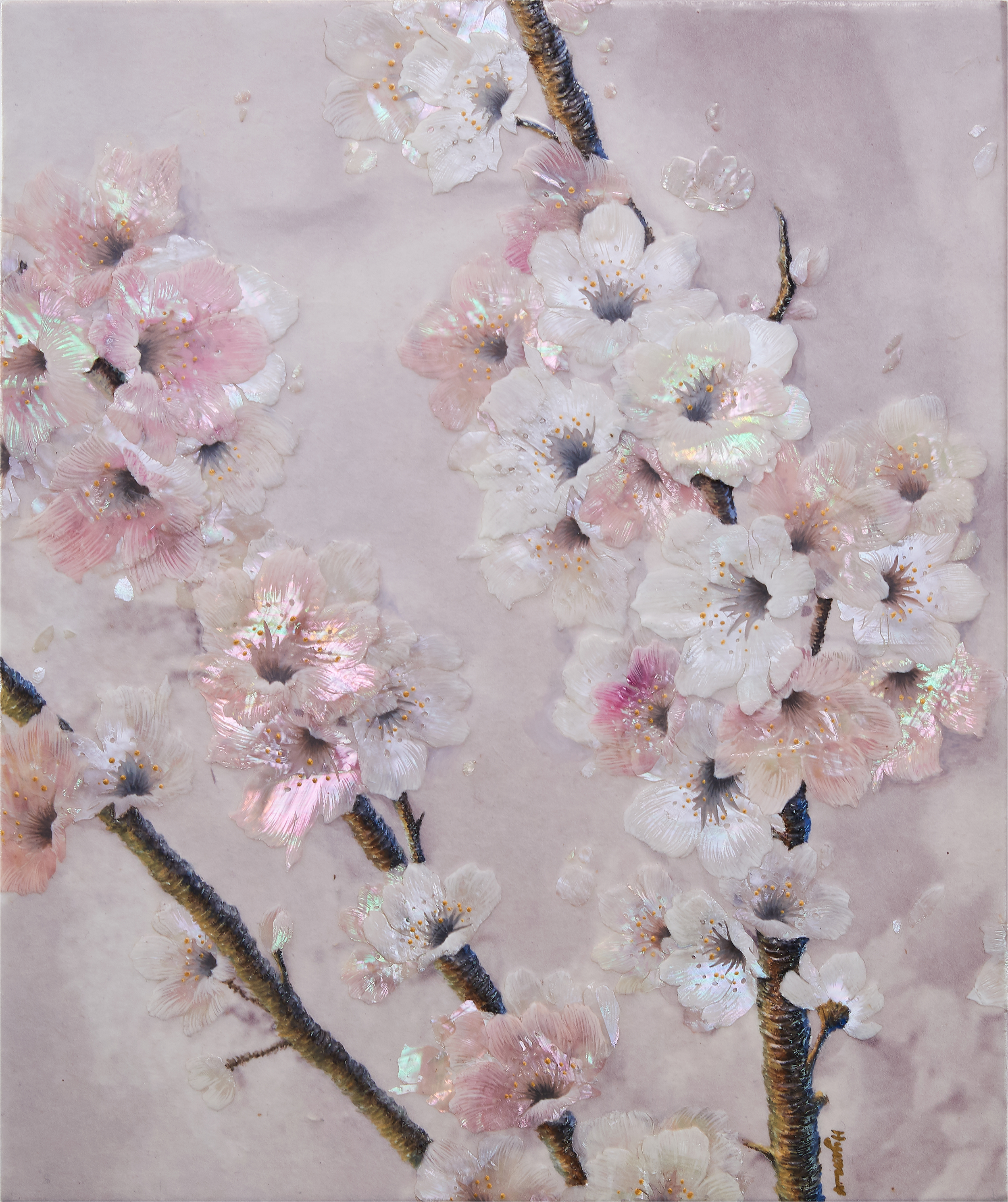 A Gaze Where Spring Stayed -Gaze (250x300x40 / 2026)