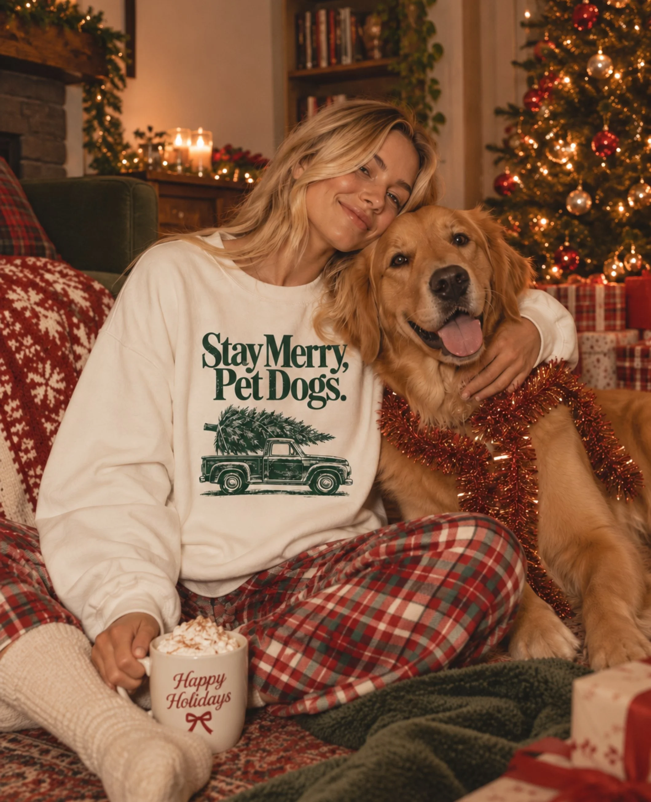 Stay Merry, Pet Dogs Sweatshirt