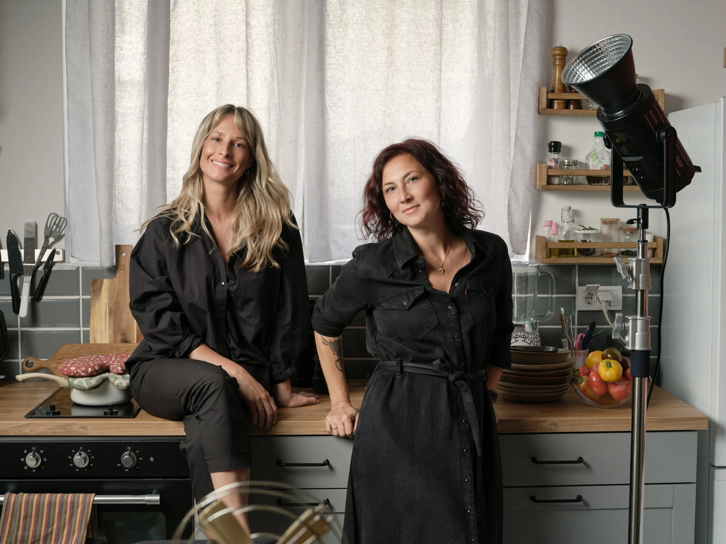 Marija Dordevic and Marina Semenyuta, food photographer and food stylist in Belgrade at Plate and Palette food photo studio