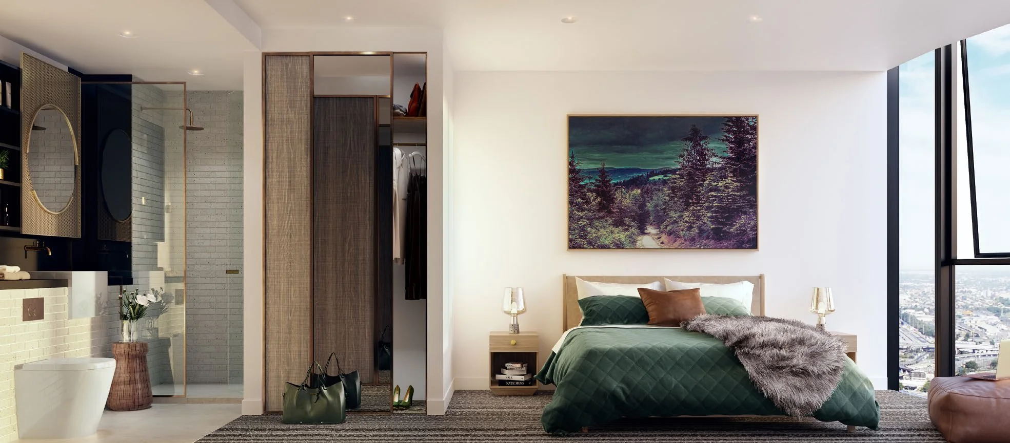 UNO Melbourne penthouse bedroom
