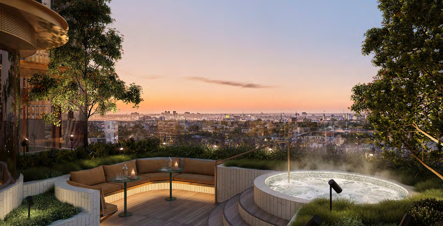 Aurum outdoor spa terrace
