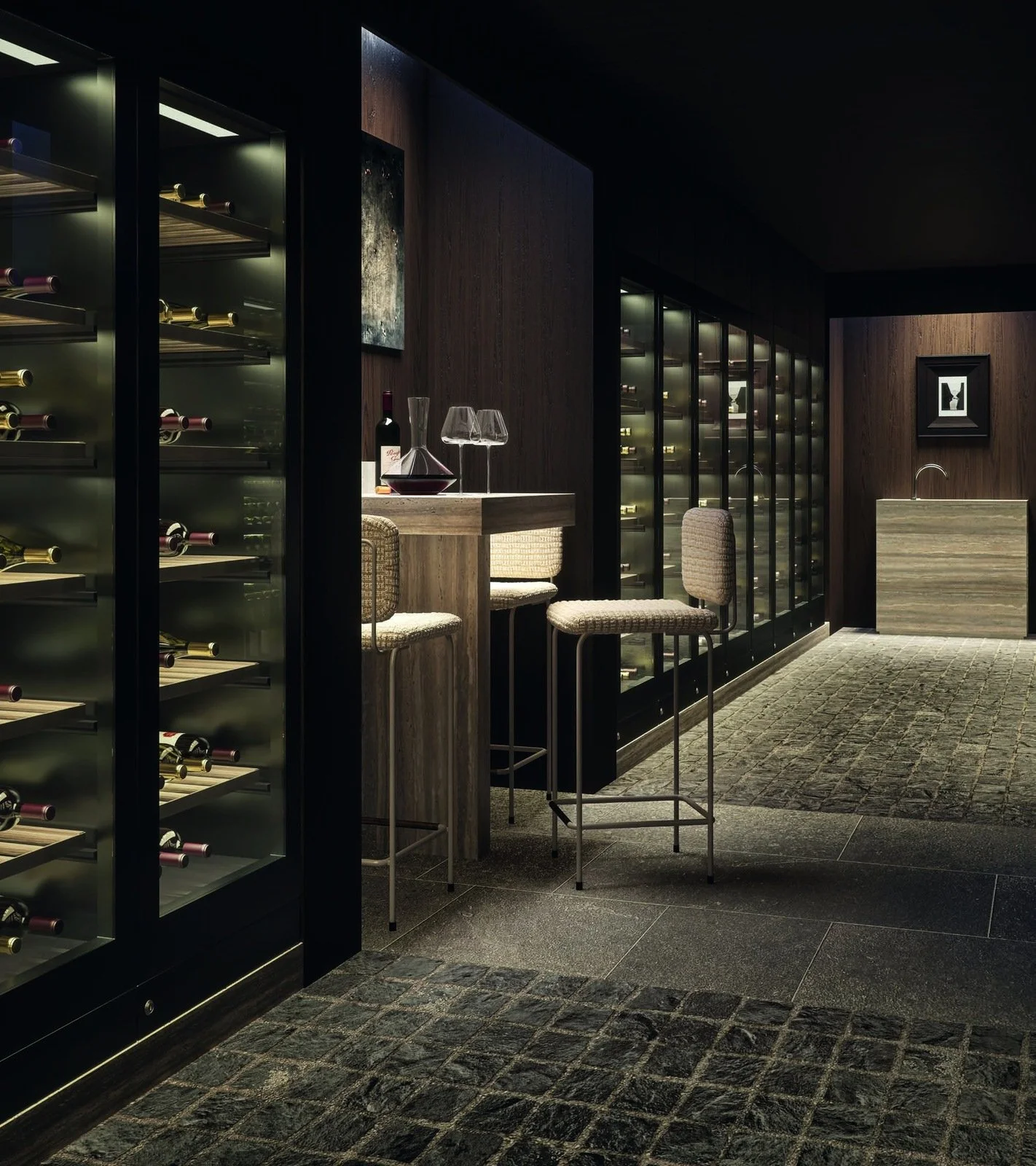 Piccolo House wine cellar