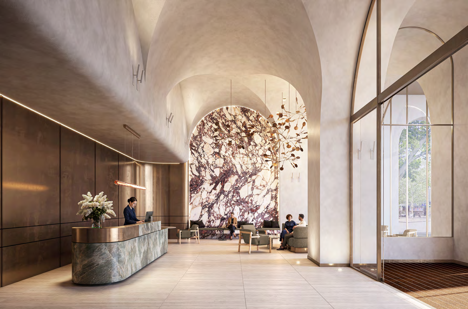 Aurum lobby arrival