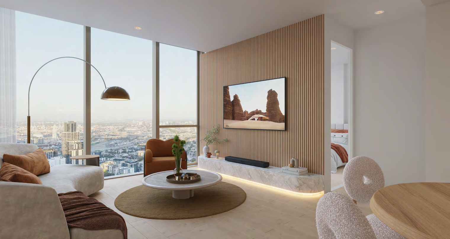 Aurum 2 bed living room
