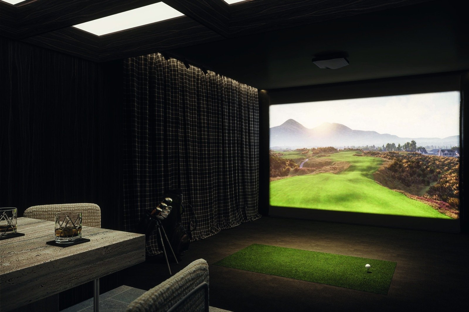 Piccolo House golf simulator