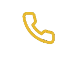 Gold telephone handset icon.
