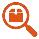 Magnifying glass with a shopping bag icon inside
