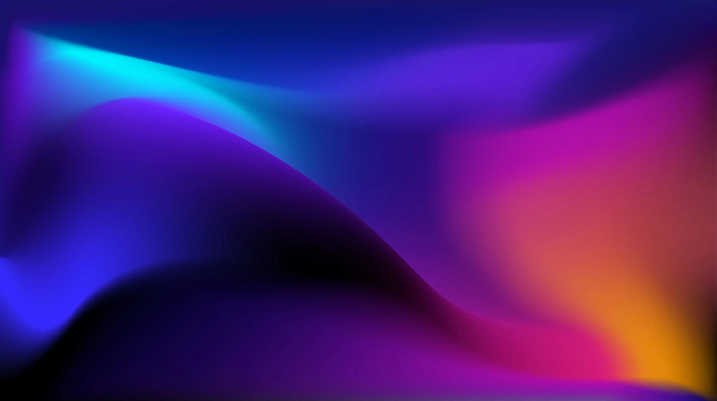 Un fond d'écran abstrait avec des dégradés de couleurs allant du bleu, violet, rouge, à l'orange, créant un effet de lumière douce et de mouvement fluide.