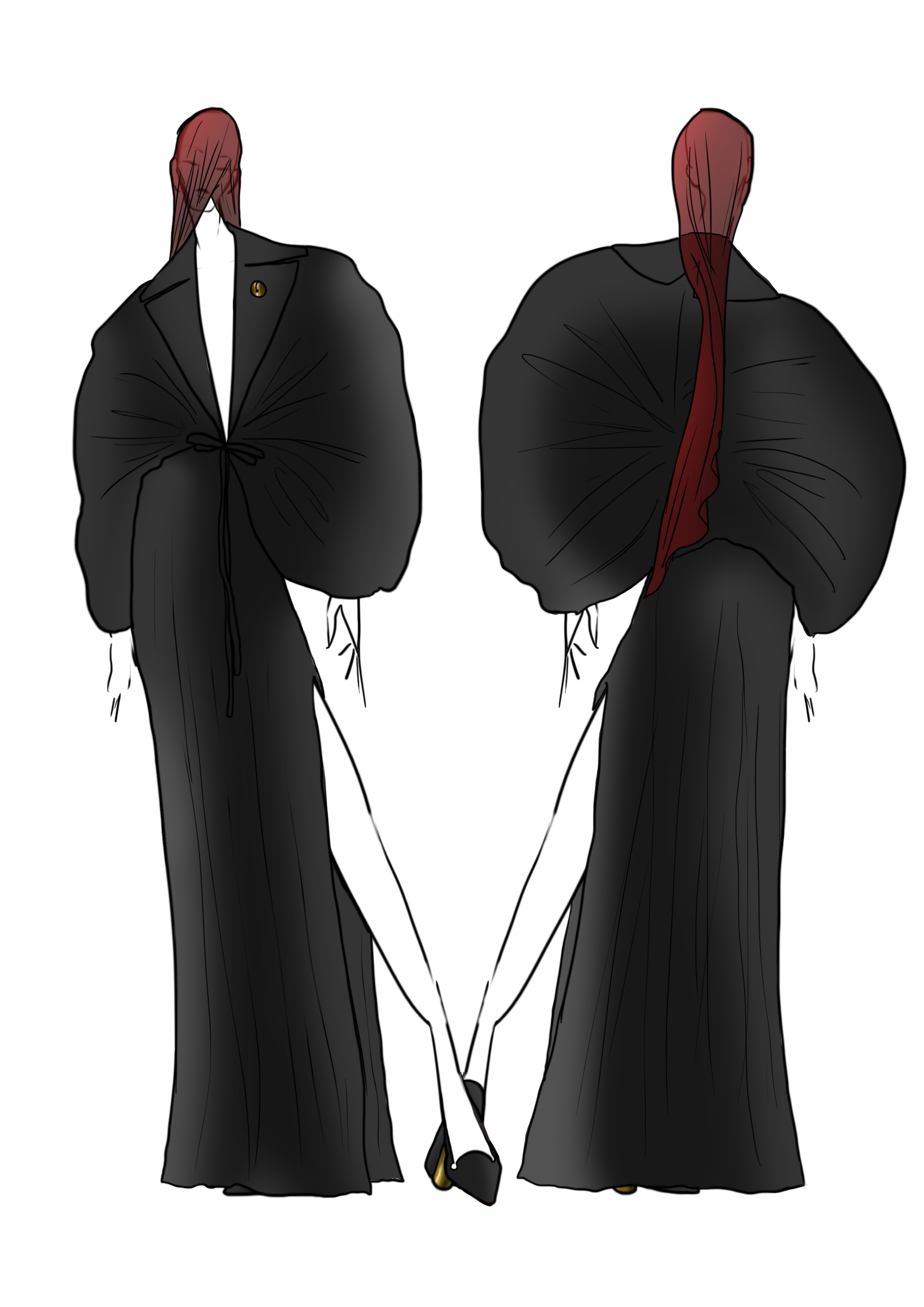 Red veil face draped skirt.png