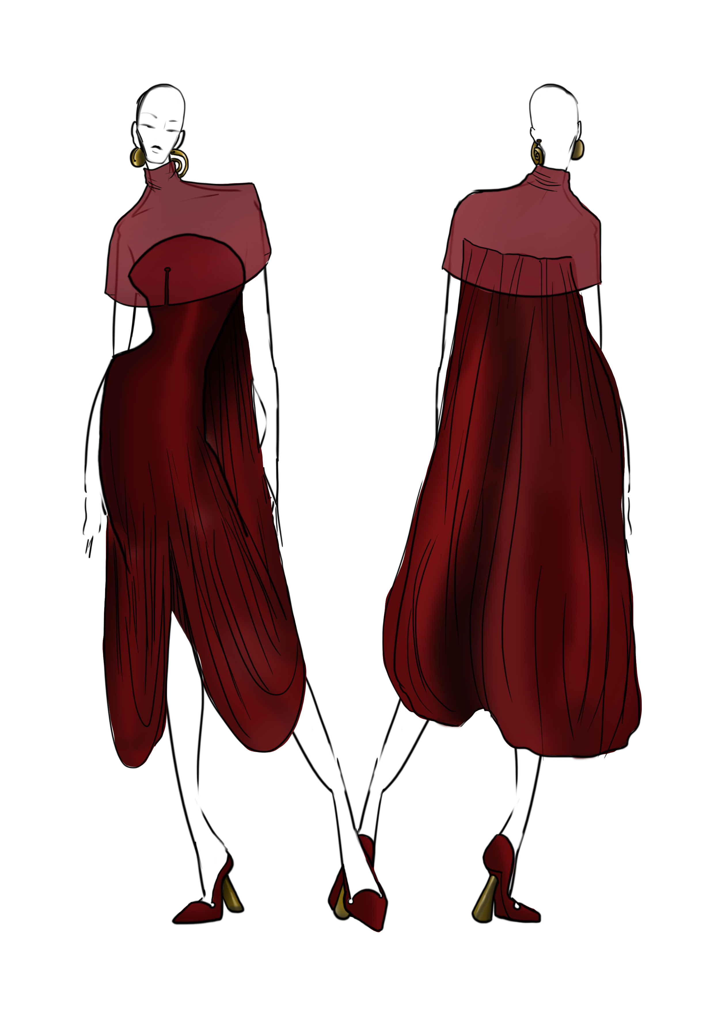Red draped gown.png