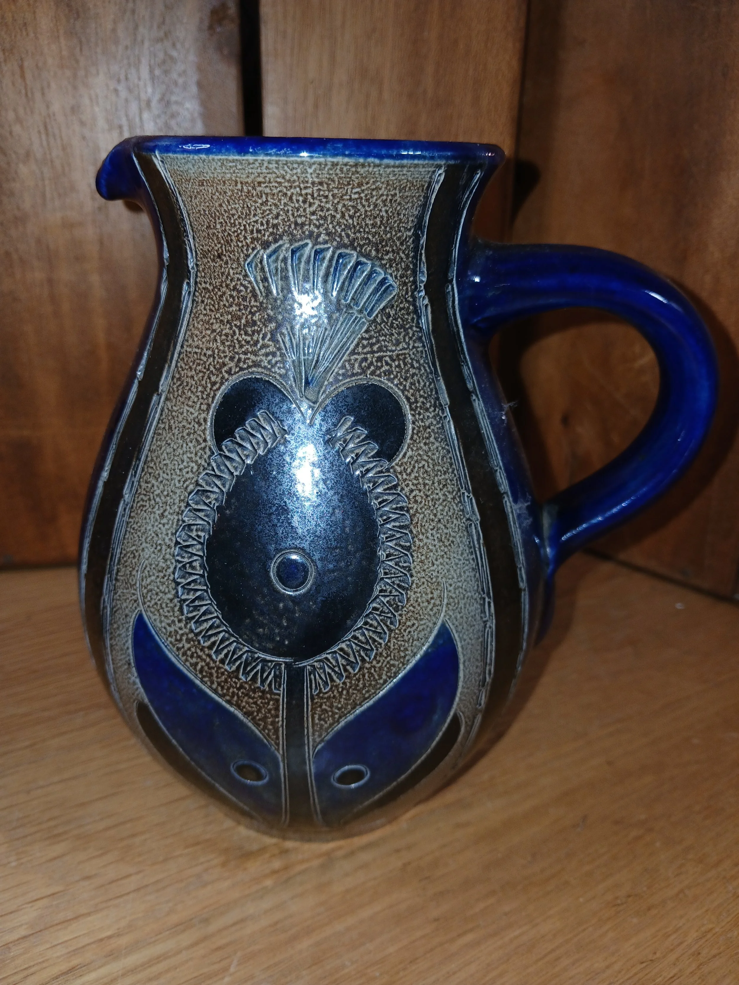 Vintage Wim Muhlendyck West German Salt Glaze Art Pottery Jug