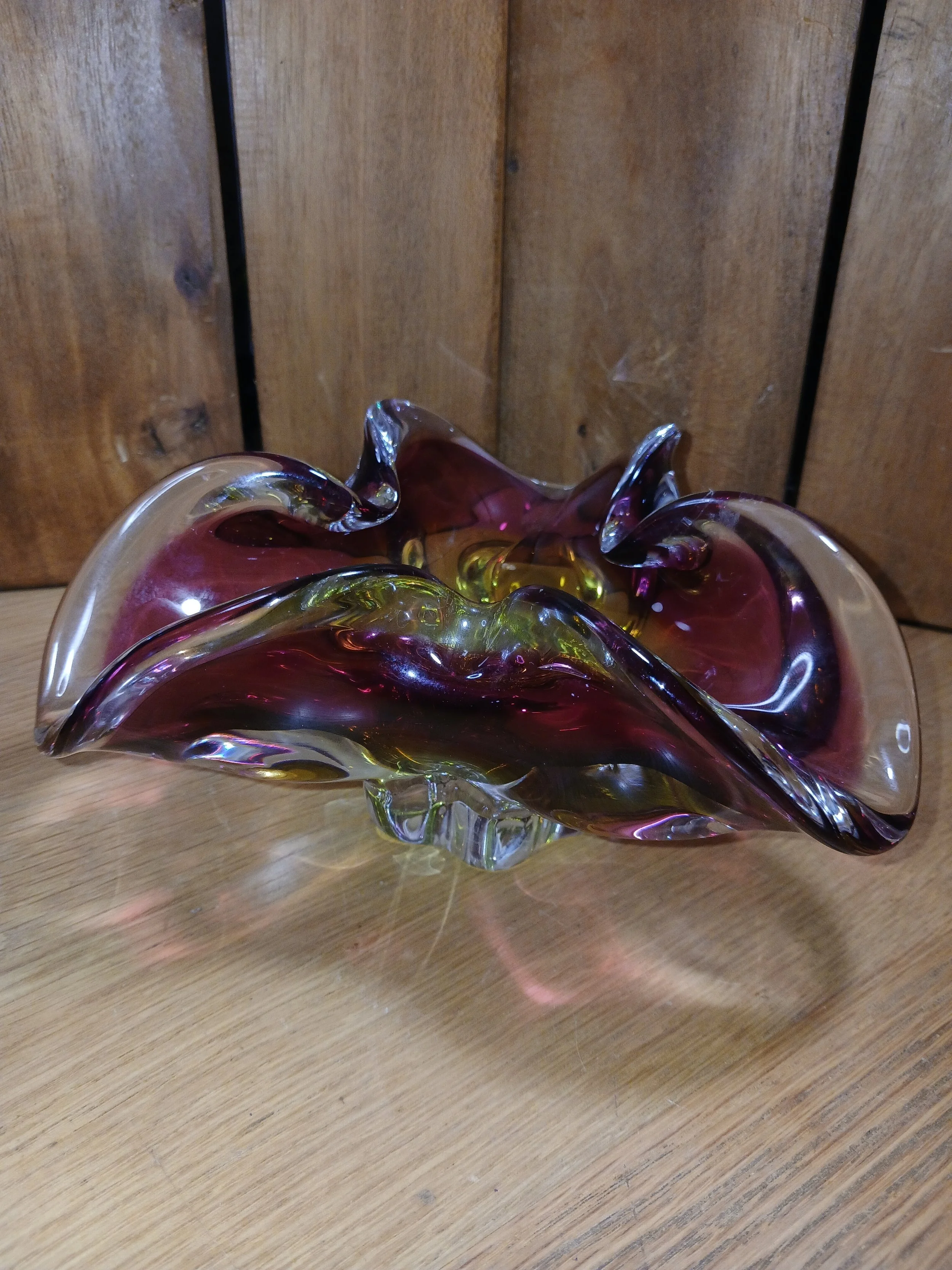 Mid-Century Chribska Glass Bowl By Josef Hospodka