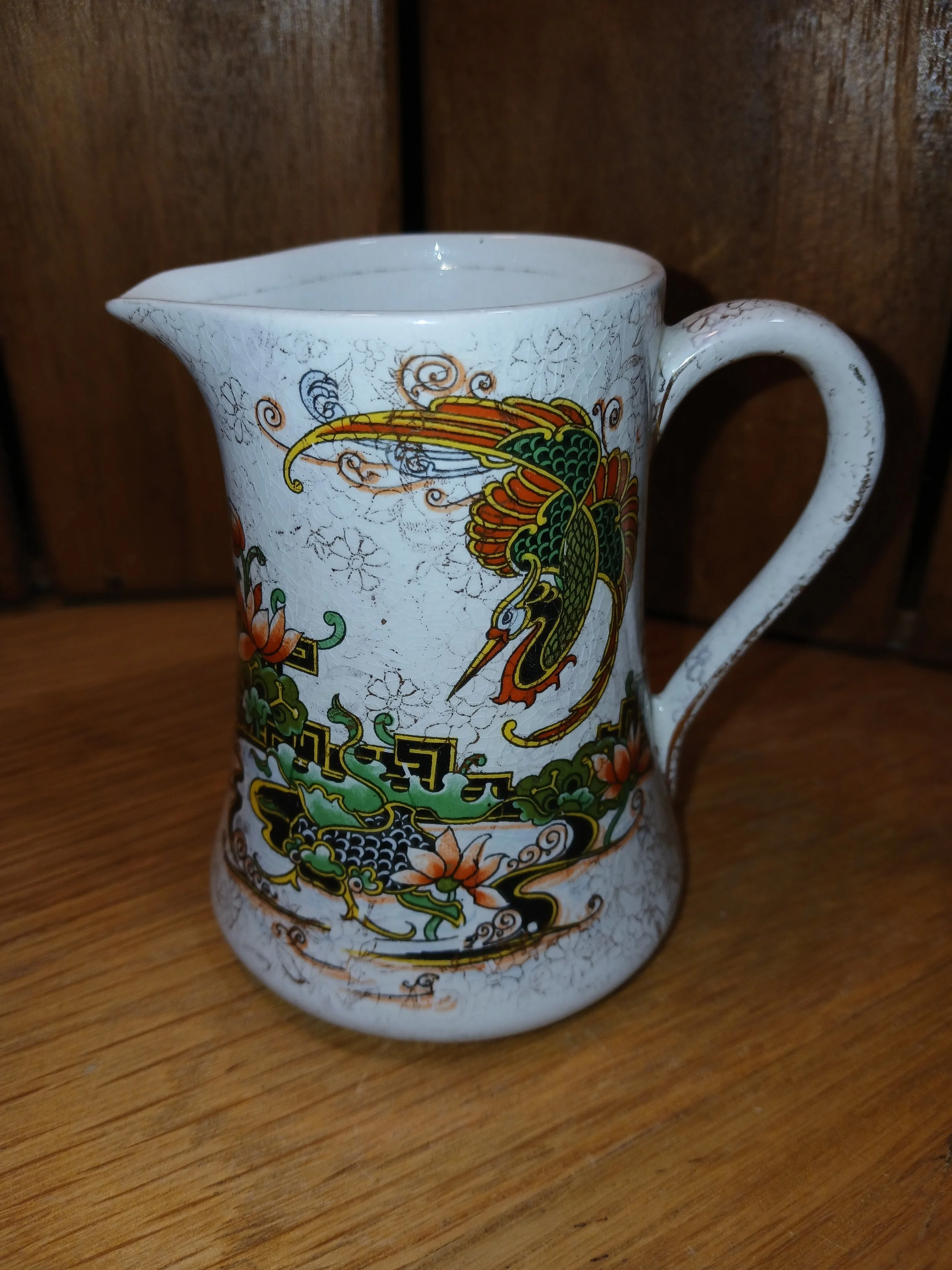 Thomas Forester & Co Phoenix Ware England Ceramic Jug Floral Pattern
