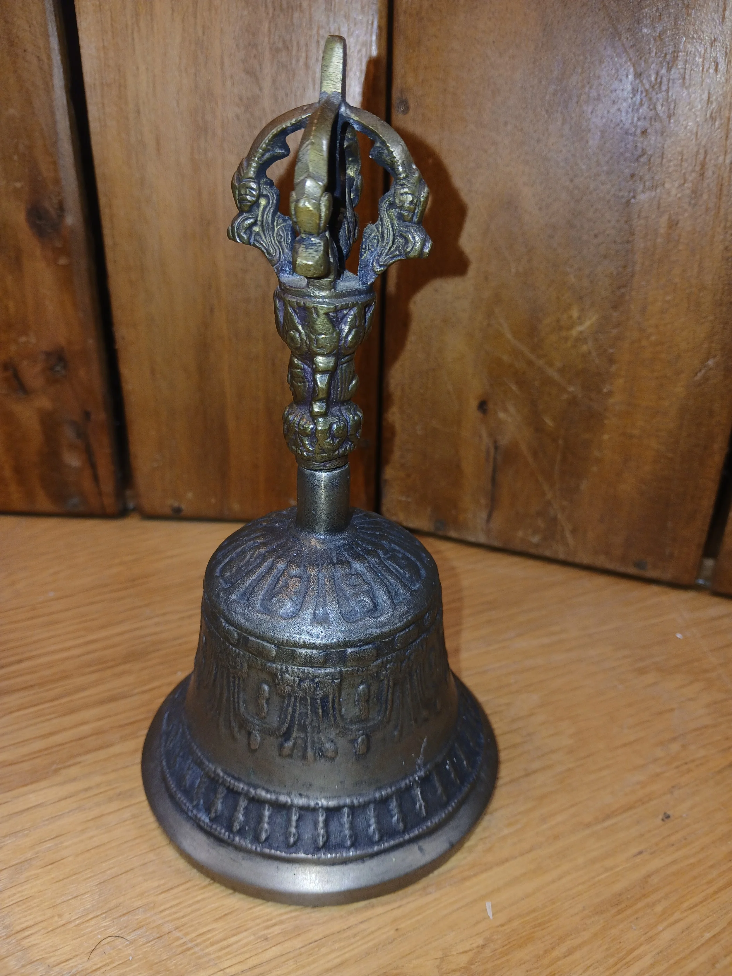 Hand Crafted Brass Tibetan Buddhist Ritual Bell