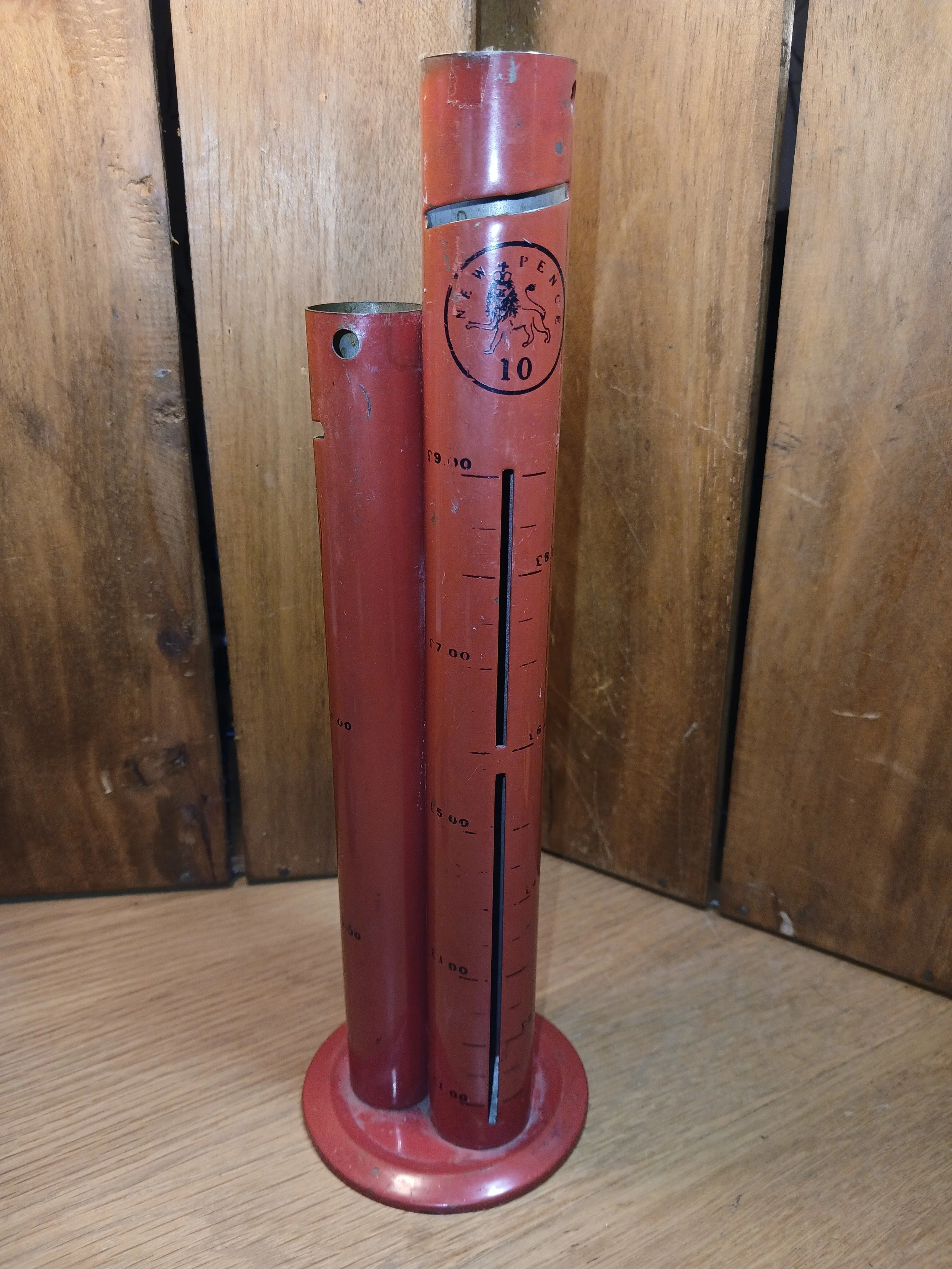 Vintage Red Metal Coin Sorter 1990