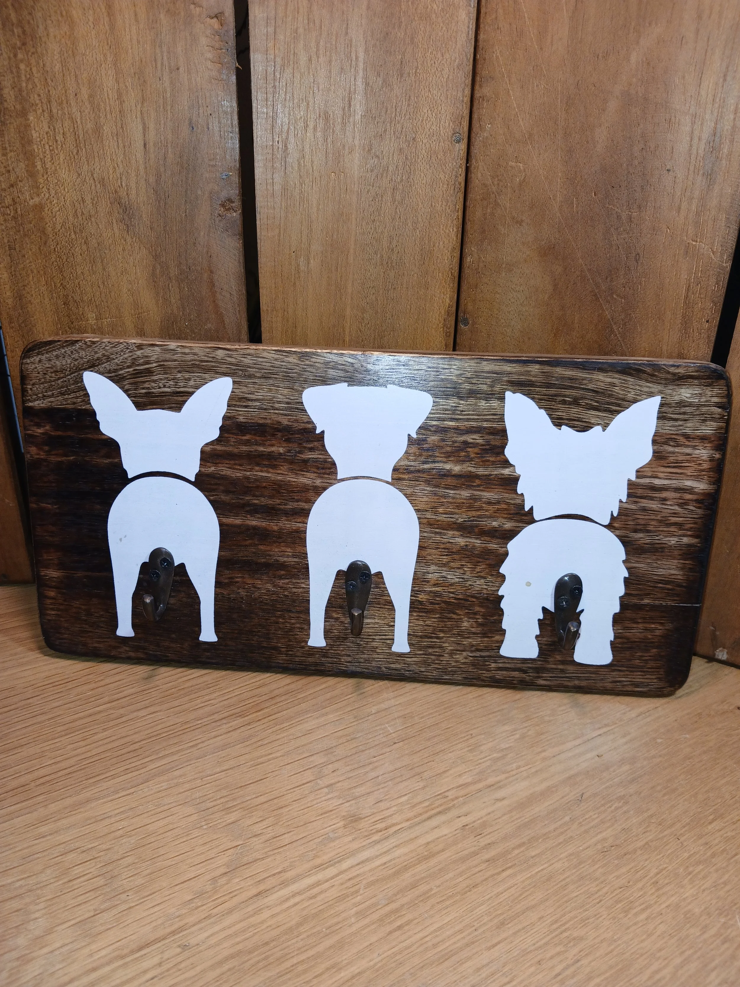 Wall Hanging Dog Design Key Hook Plaque