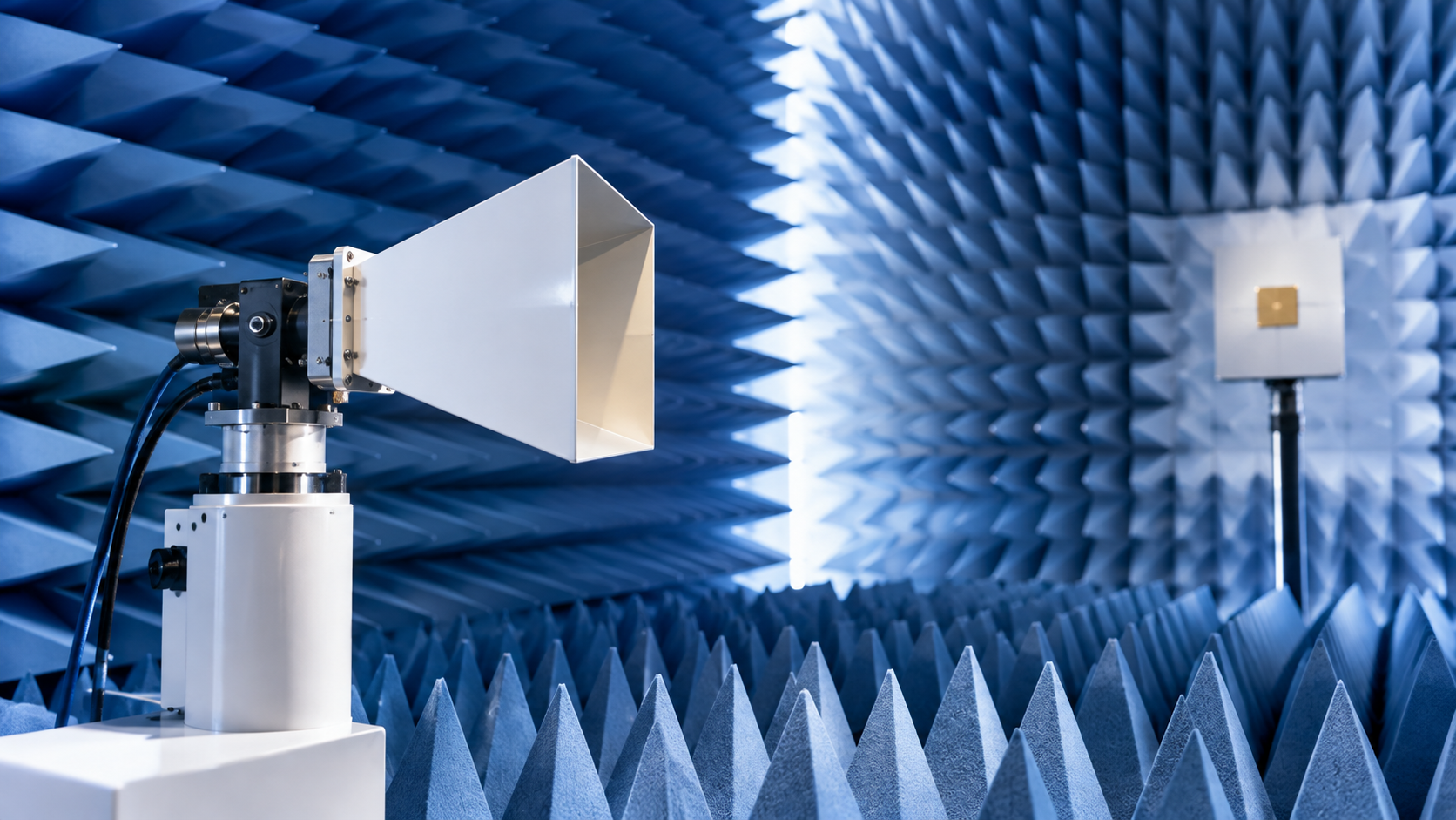 Mesure d’antenne en chambre anéchoïque
