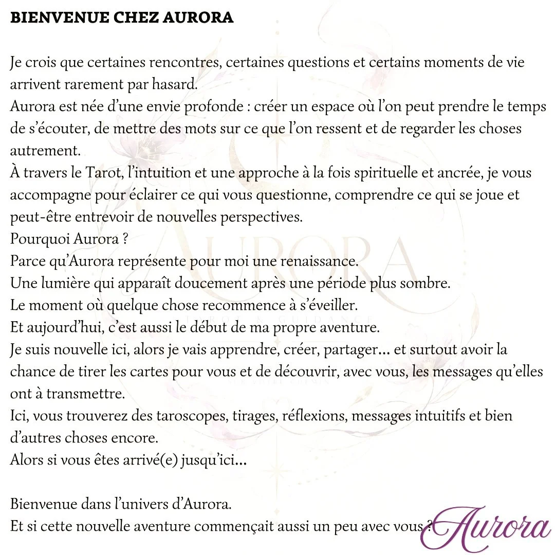 Bienvenue ......

Aurora

#tarologie #cartomancie #divinatoire #oracle #guidance #carte #energie #horoscopes