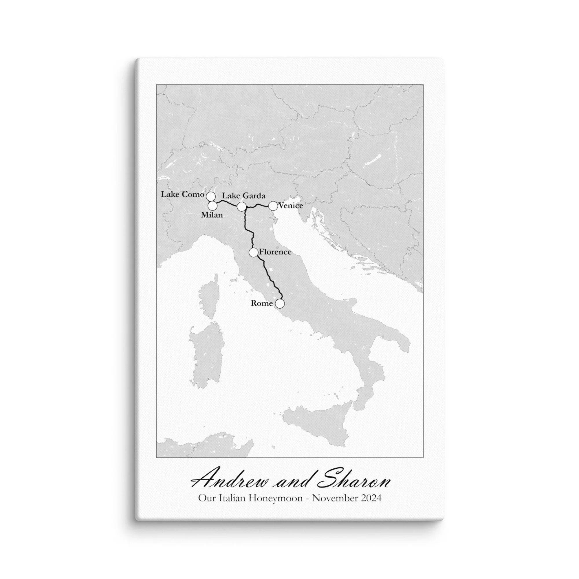 Honeymoon Map