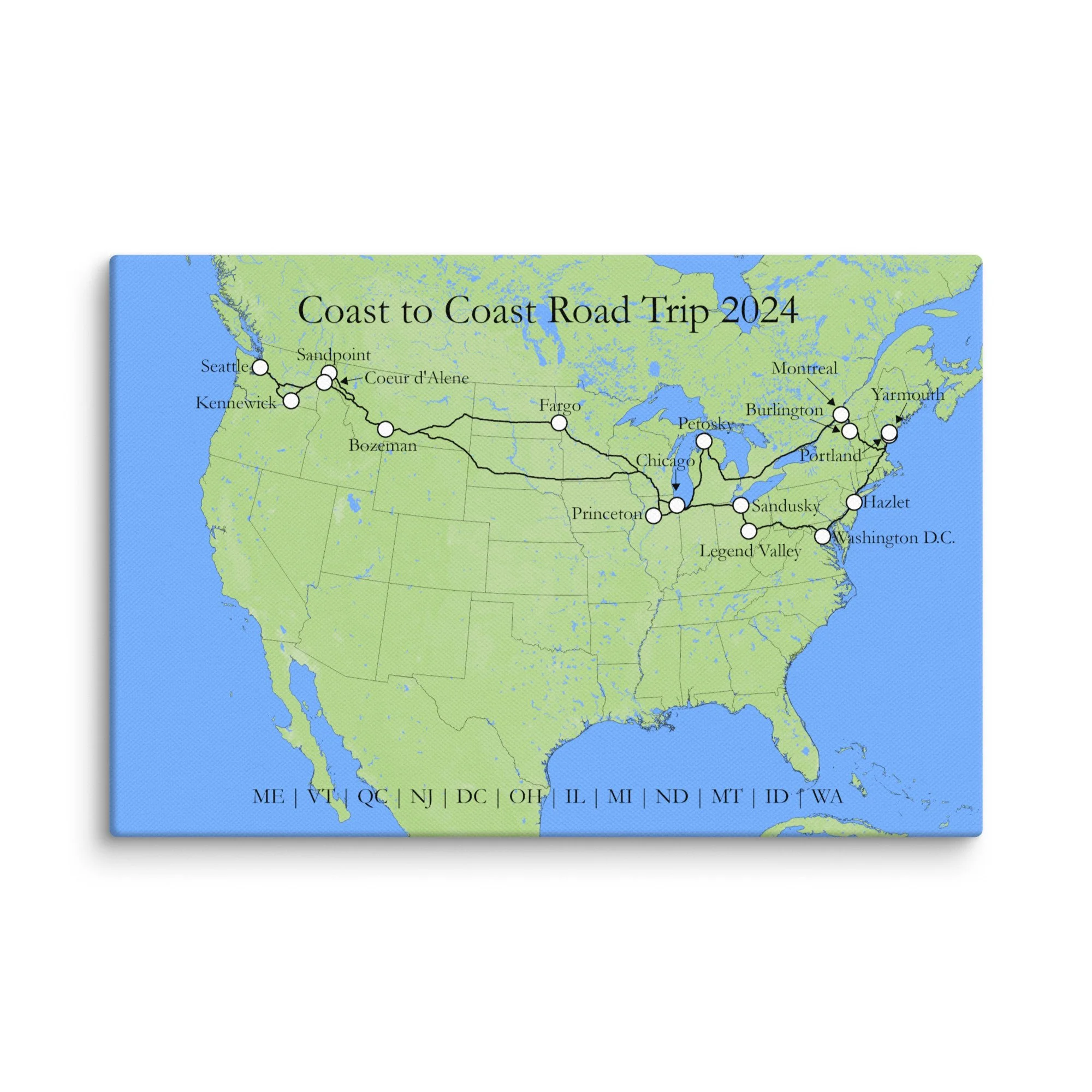 Road Trip Map