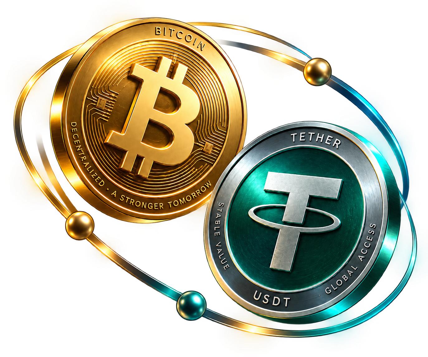 Bitcoin and USDT digital asset infrastructure within LIAM's institutional investment framework.