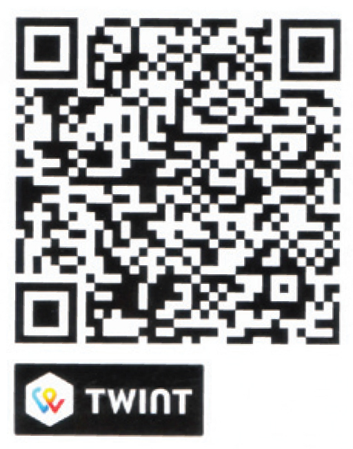 QR code avec le logo TWINT en bas