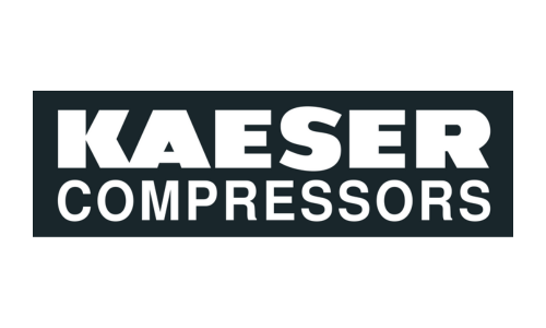 KAESER COMPRESSORS logo in black and white