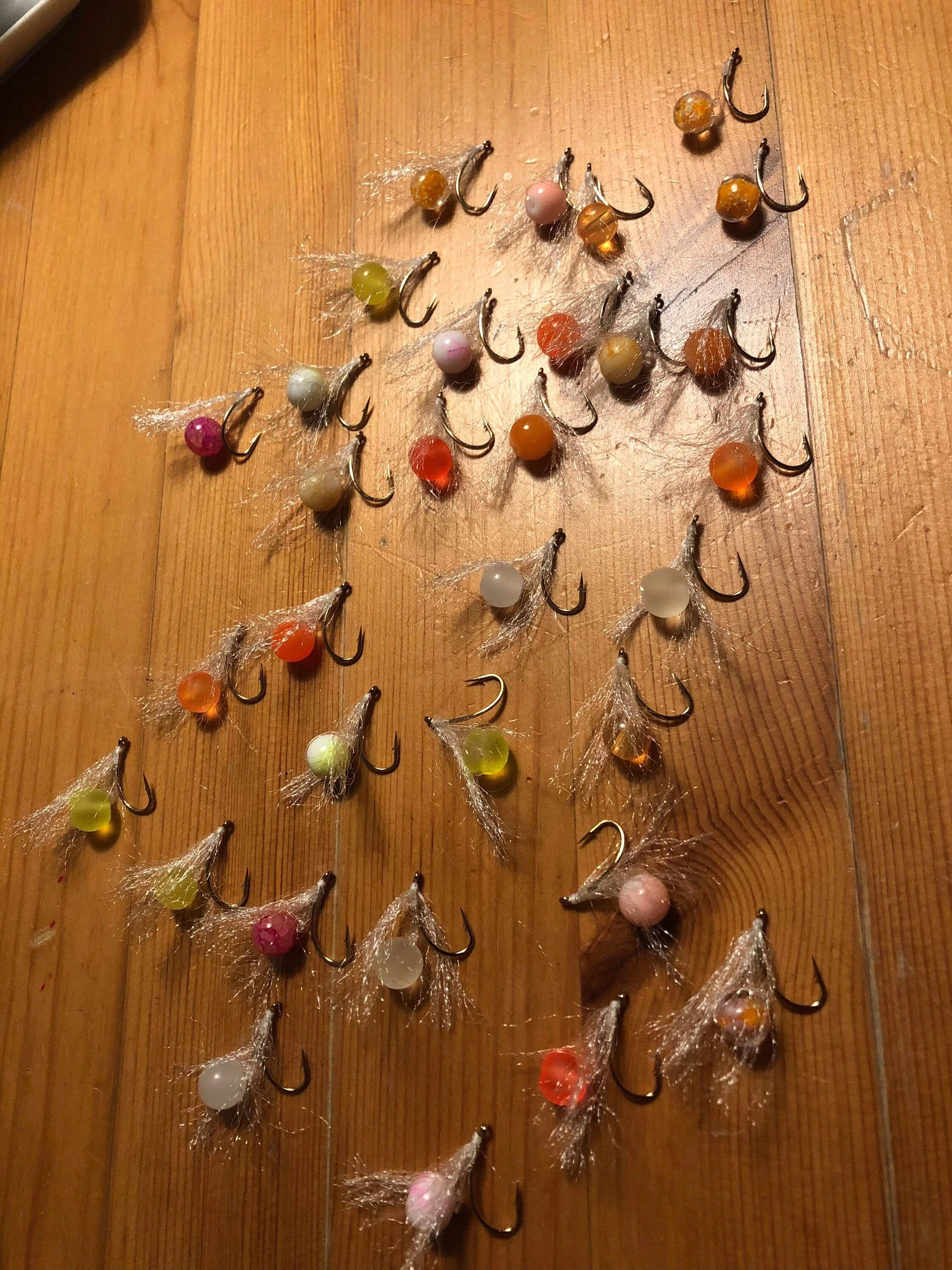 Steelhead Bead Fly, 8mm Glass Bead Fly, Size 8 Scud Hook, Salmon & Trout Fly
