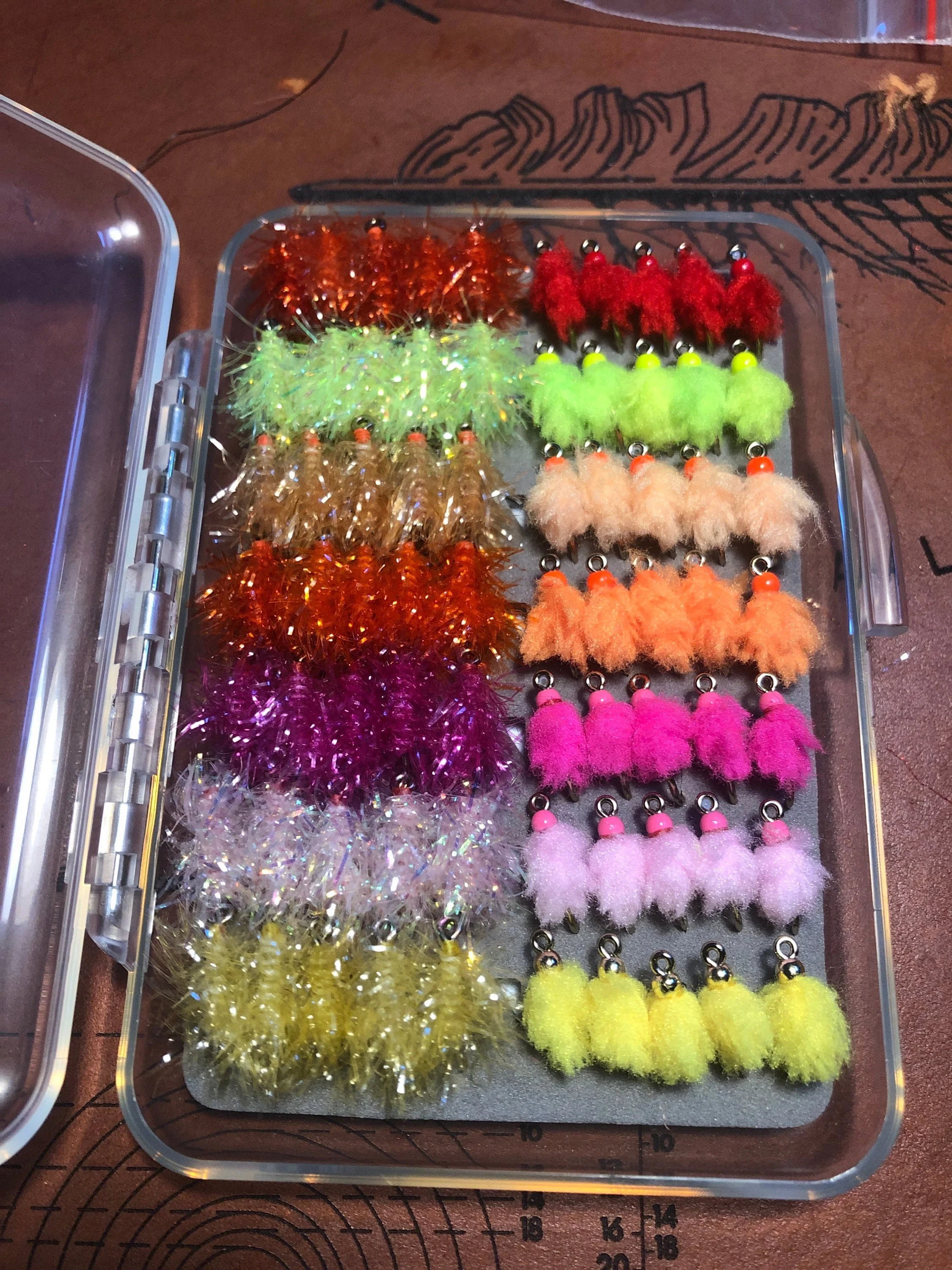 Salmon & Steelhead Egg Flies – Box of 70 – Build Your Own Box