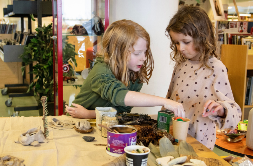 Playful arts-based workshop for children exploring sensory art-making, imagination, and creative learning in Iceland