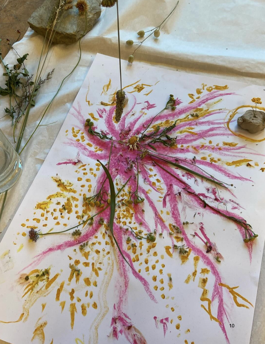 Mixed art mediums and sensory creative tools for expressive arts therapy and healing