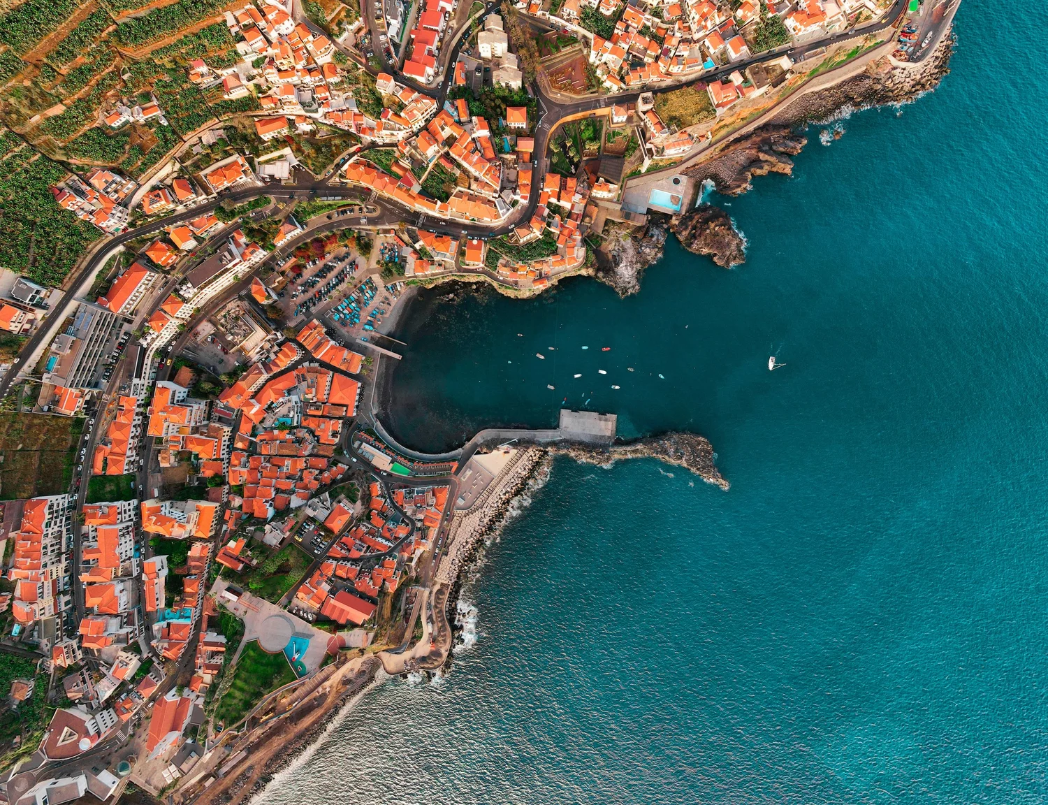 The Madeira coastline