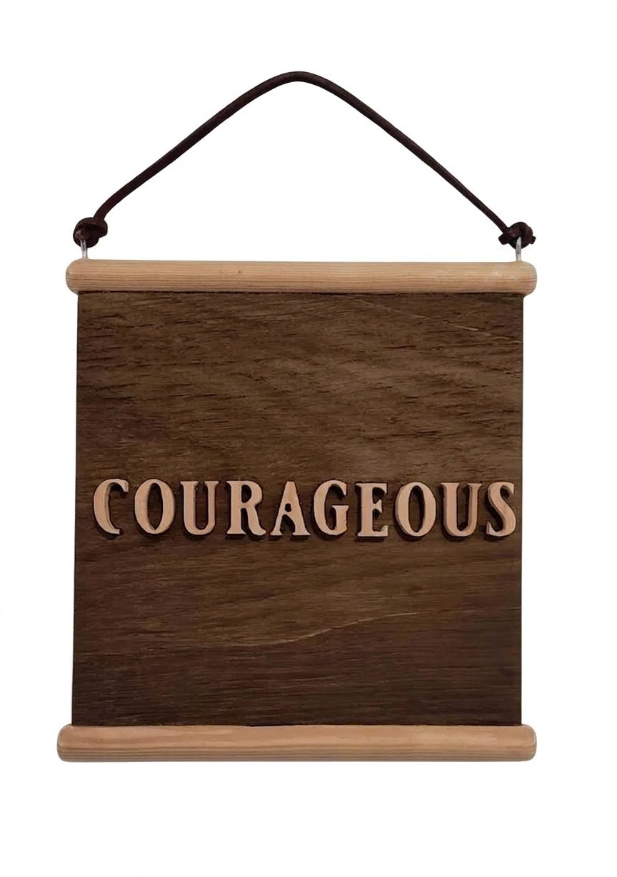 "Courageous" Wall deco art