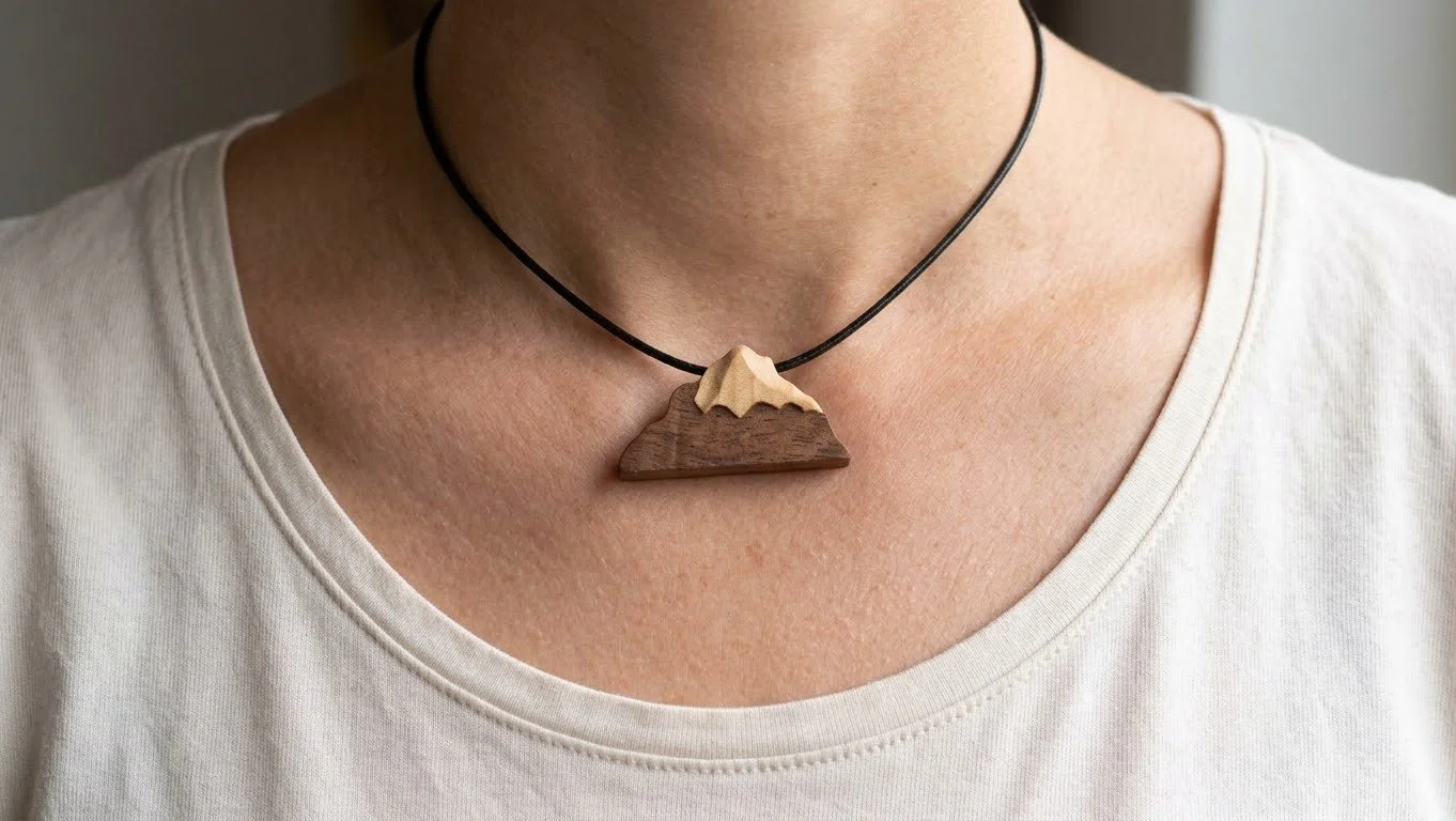 "Dachstein" Wooden pendant