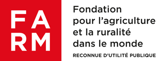 Logo de la Fondation pour l'agriculture et la ruralité dans le monde, avec le texte 'RECONNUE D'UTILITÉ PUBLIQUE'