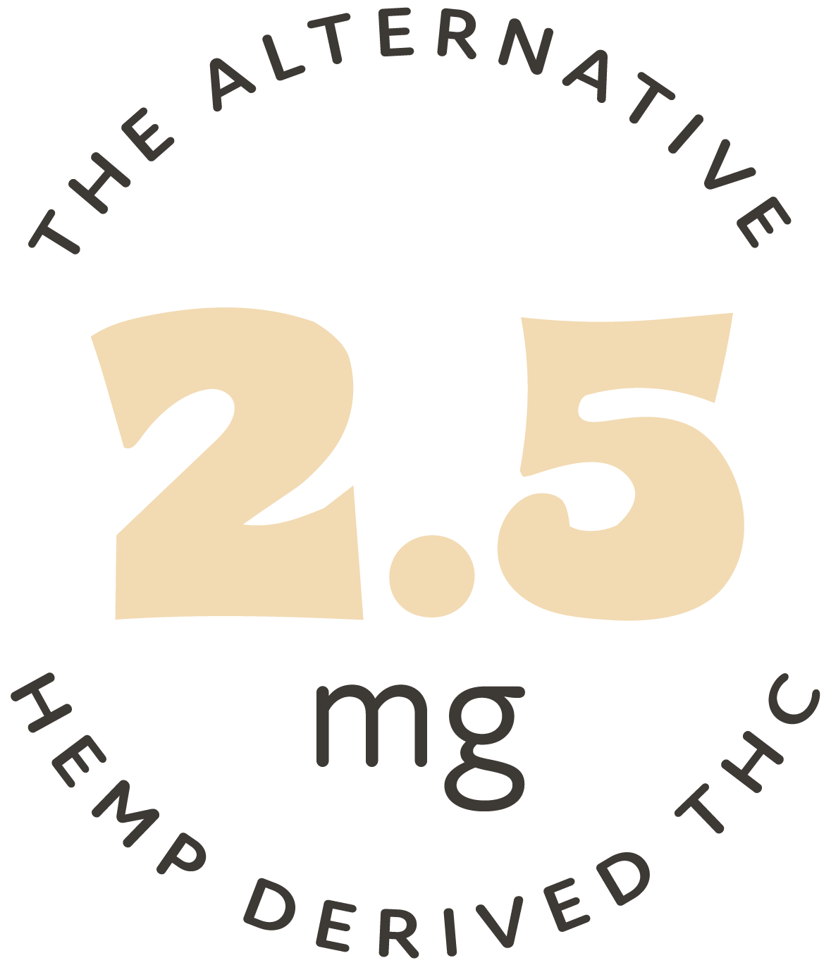 Chemical element symbol for Magnesium with atomic number 12, atomic weight 24, surrounded by the phrase "The Alternative 2.5mg" and the tagline "Help people driven".