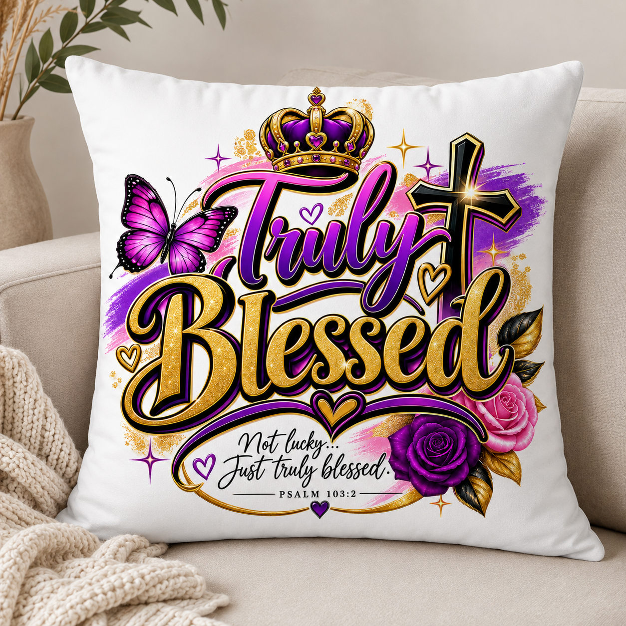 T.Blessed Pillow Case