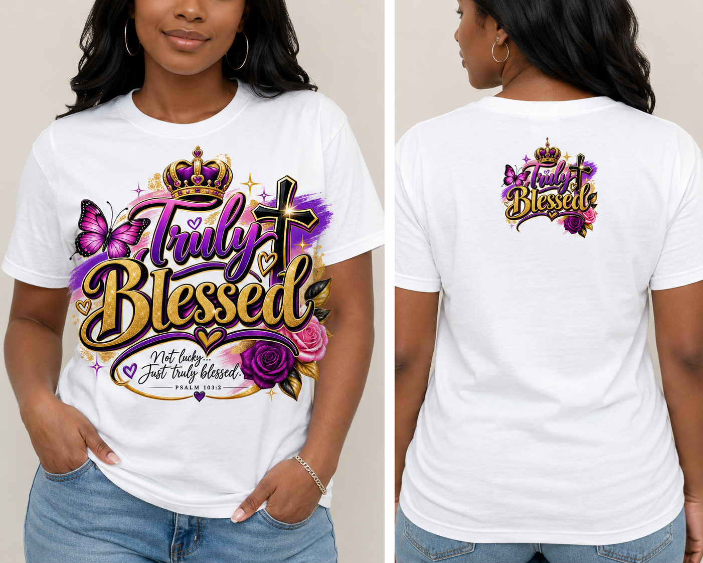 Positive designed Tee. Good quality, comfortable for everyday wear, different sizes available, and meaningful words.